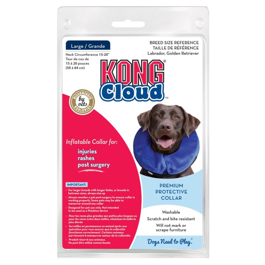 KONG COLLAR DE RECUPERACION INFLABLE CLOUD LARGE