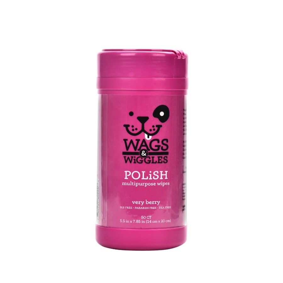 WAGS & WIGGLES PANITOS POLISH CEREZA X 50 UNS EN TARRO