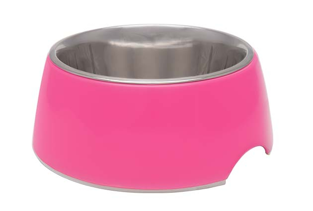 LOVING PETS COMEDERO RETRO HOT PINK SMALL