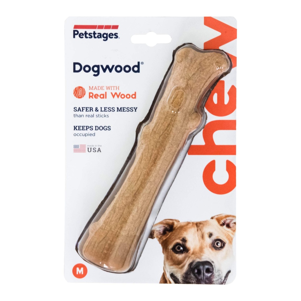 PETSTAGES PERRO DOOGWOOD PALO MADERA MEDIUM