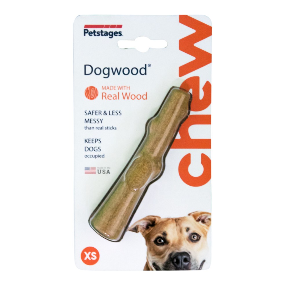 PETSTAGES PERRO DOOGWOOD PALO MADERA MINI