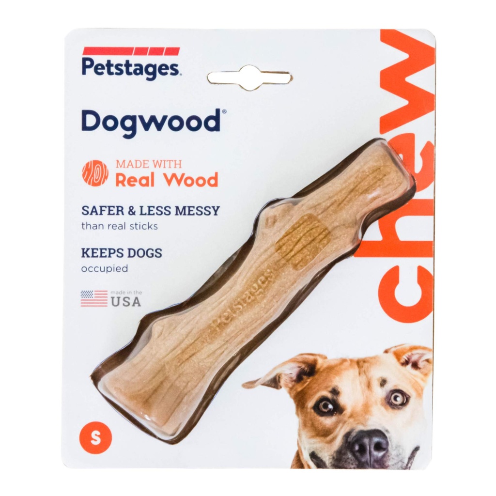 PETSTAGES PERRO DOOGWOOD PALO MADERA SMALL