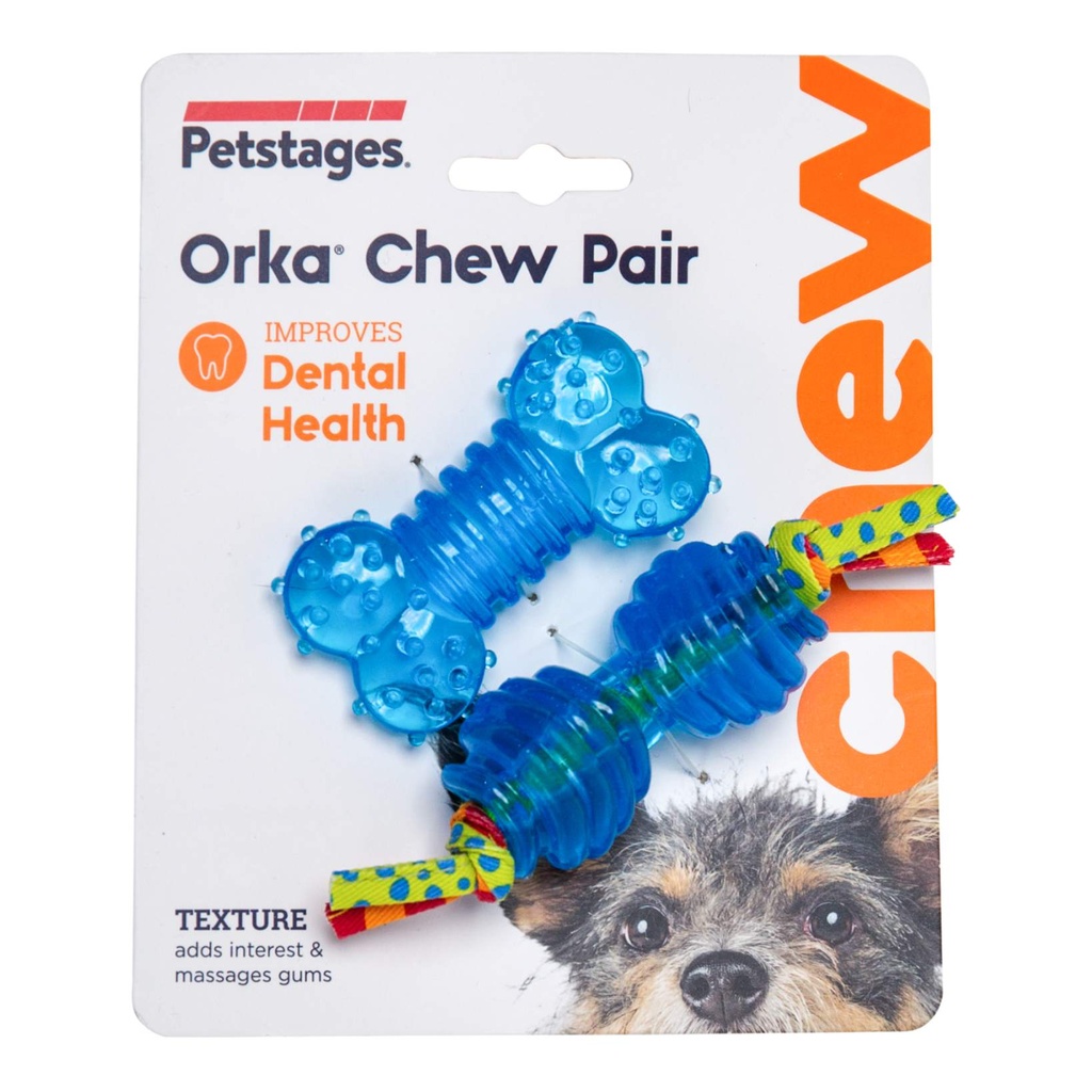 PETSTAGES PERRO ORKA MINI PACK X 2