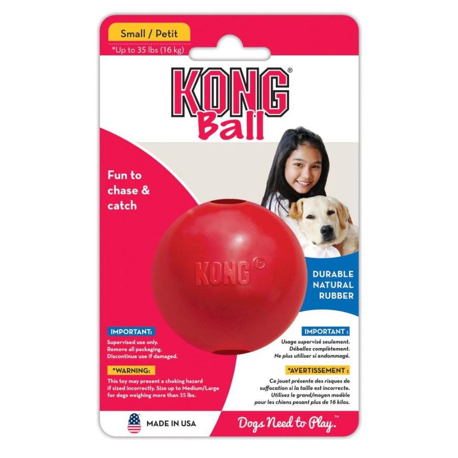 KONG PERRO CAUCHO CLASSIC PELOTA SMALL