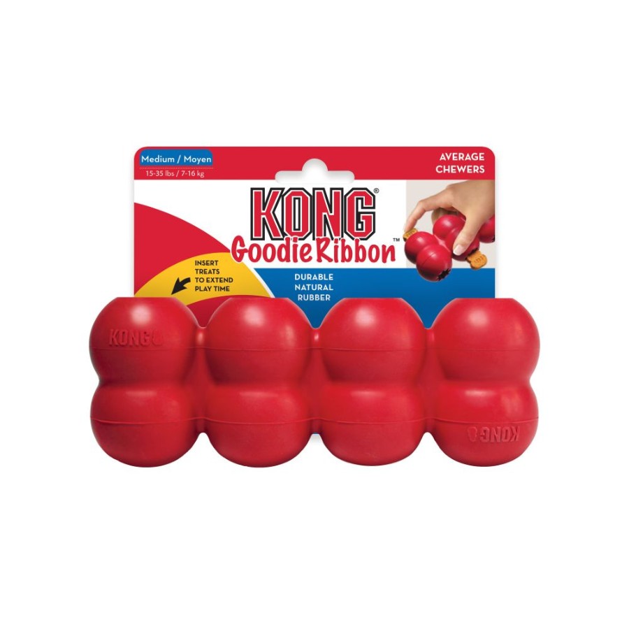 KONG PERRO CAUCHO CLASSIC RIBBON MEDIUM