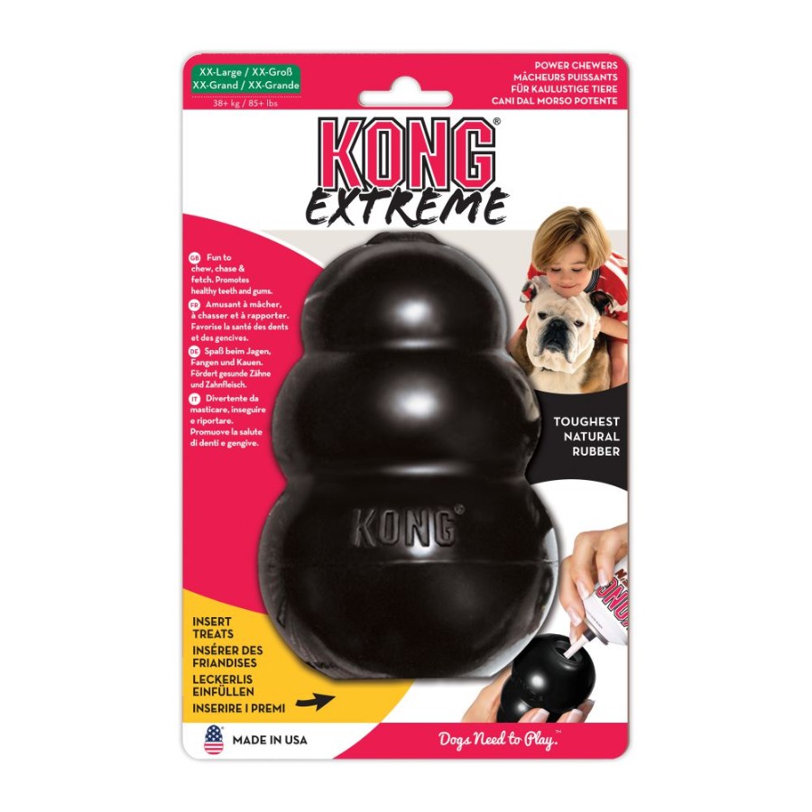 KONG PERRO CAUCHO EXTREME PORTAPASABOCAS XX-LARGE