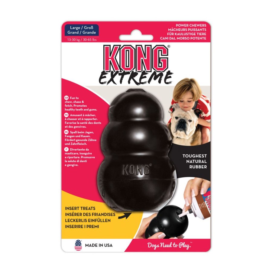 KONG PERRO CAUCHO EXTREME PORTAPASABOCAS LARGE