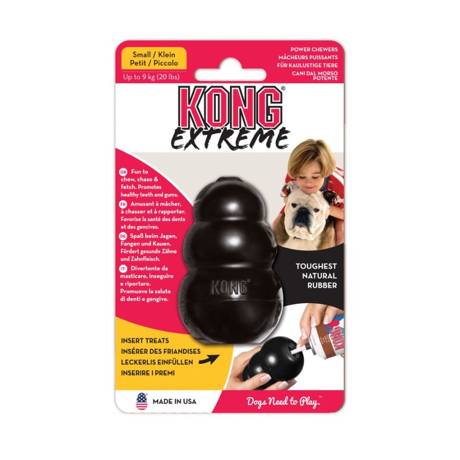 KONG PERRO CAUCHO EXTREME PORTAPASABOCAS SMALL