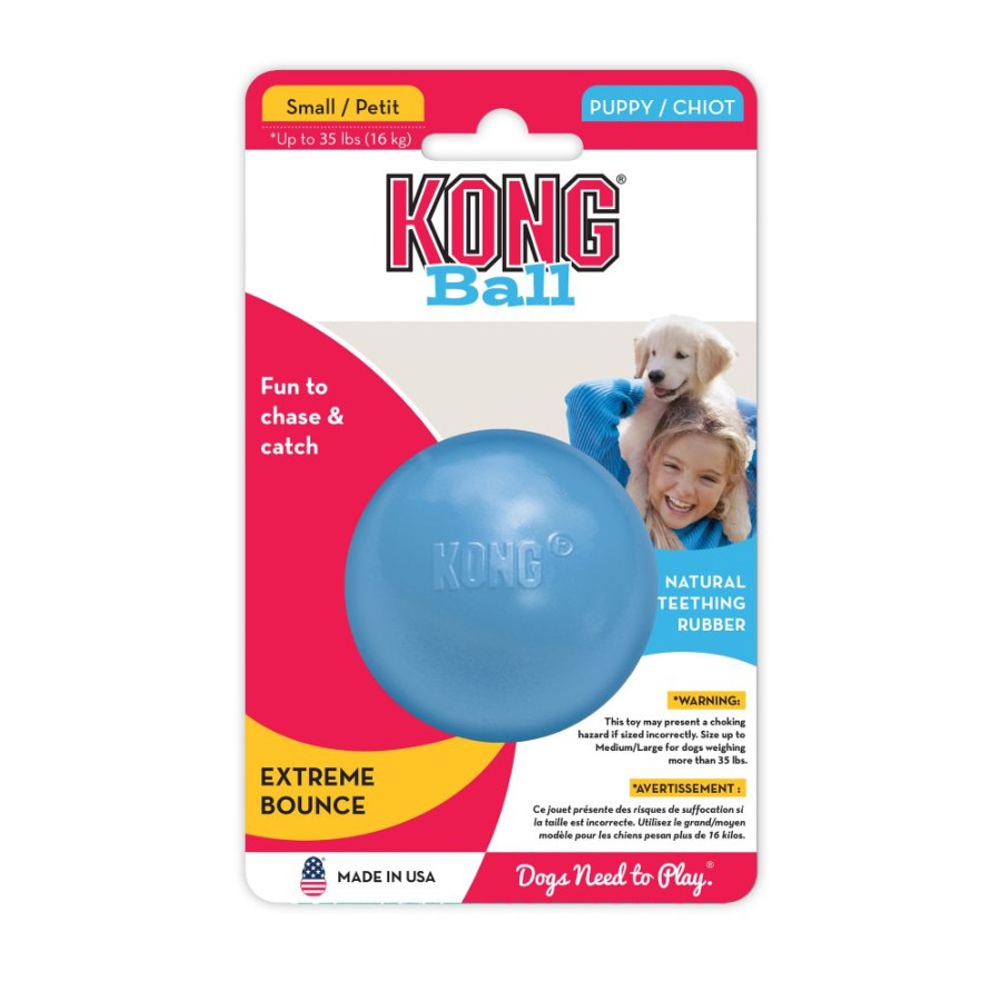 KONG PERRO CAUCHO PUPPY PELOTA SMALL