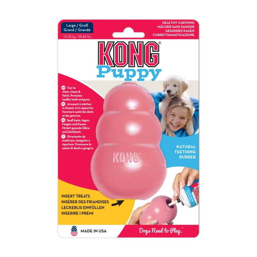 KONG PERRO CAUCHO PUPPY PORTAPASABOCAS LARGE