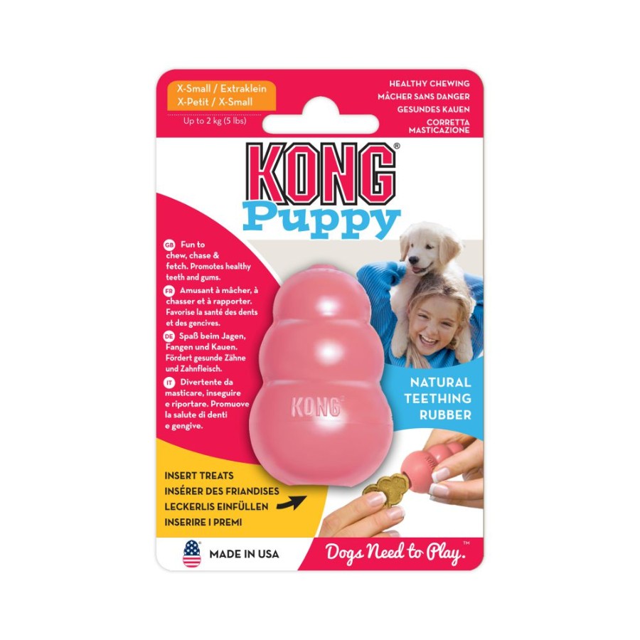 KONG PERRO CAUCHO PUPPY PORTAPASABOCAS X-SMALL