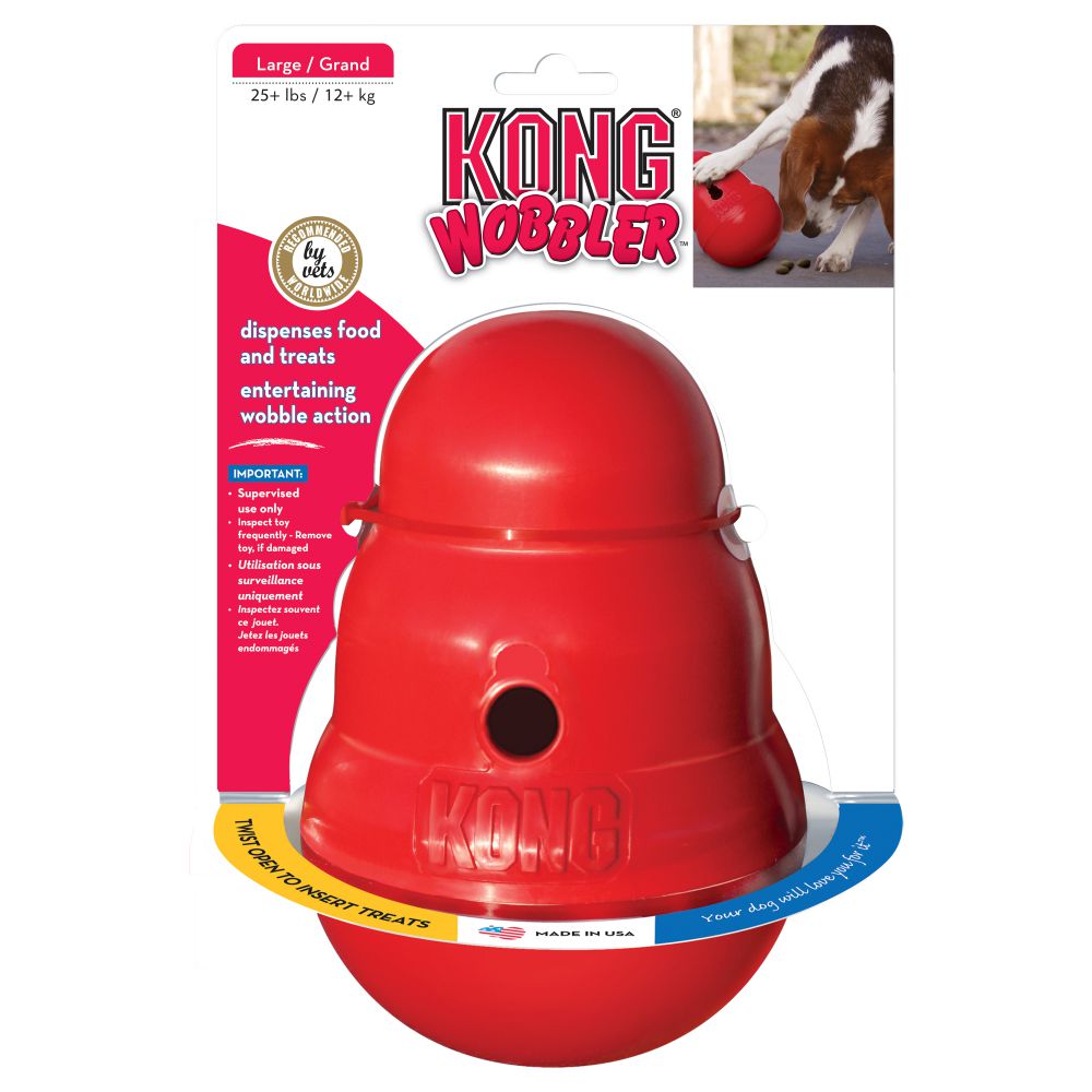 KONG PERRO CAUCHO WOBBLER LARGE