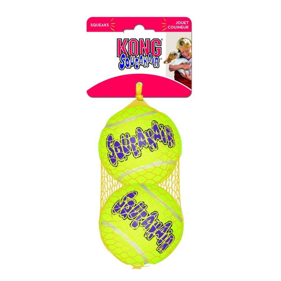 KONG PERRO SQUEAK AIR PELOTA LARGE X2