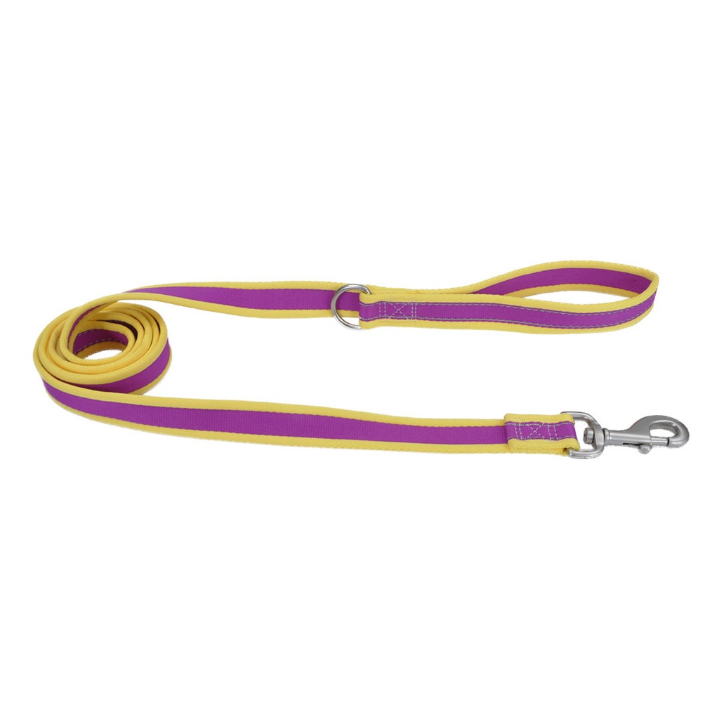 COASTAL PERRO PRO MORADO CON AMARILLO CORREA LARGE 1"