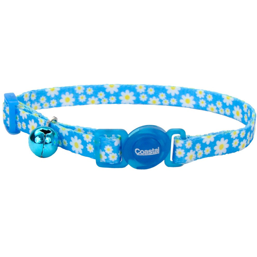 COASTAL COLLAR GATO FASHION FLORES DAISY AZUL