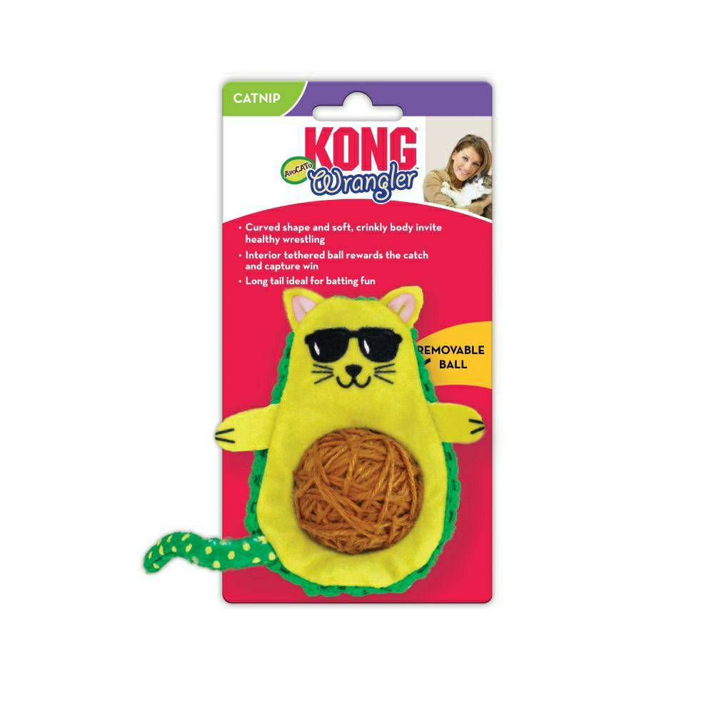 KONG GATO JUGUETE WRANGLER AGUACATE