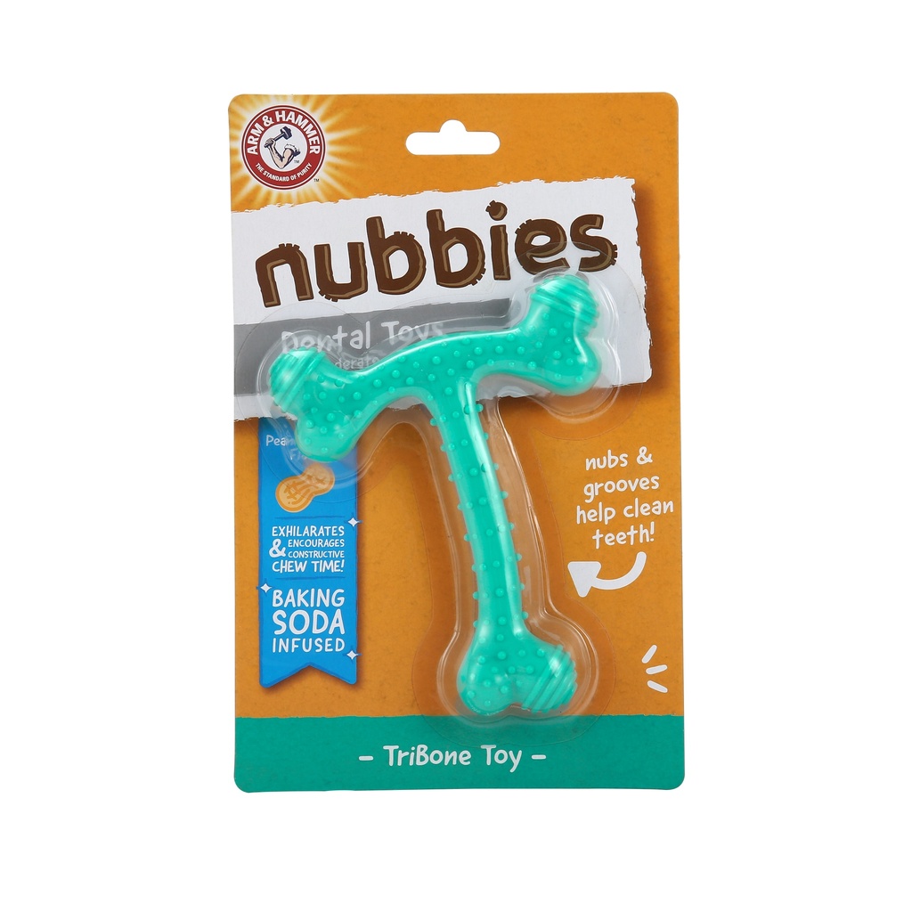 A&H PERRO NUBBIES DENTAL TRIBONE TOY