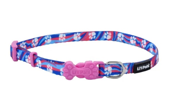 LIL PALS PERRO COLLAR HUELLAS MORADO