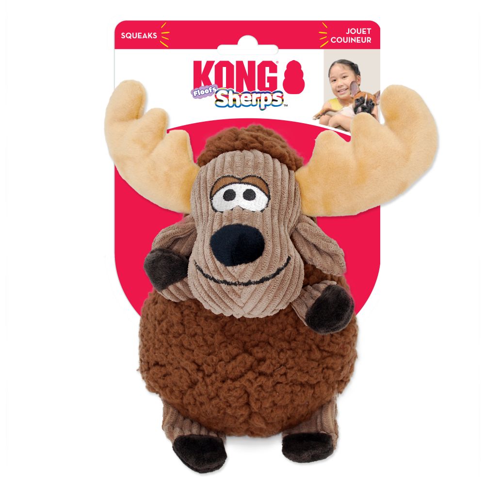 KONG PERRO PELUCHE SHERPS FLOOFS MOOSE MD