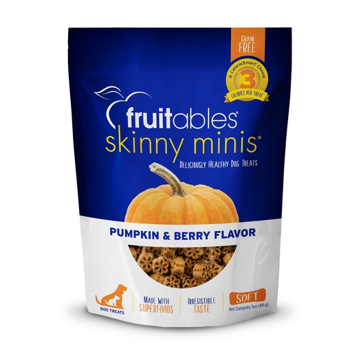 [229 FB] FRUITABLES DOG SNACK SKINNI MINIS CALABAZA Y ARANDANOS 141 GR