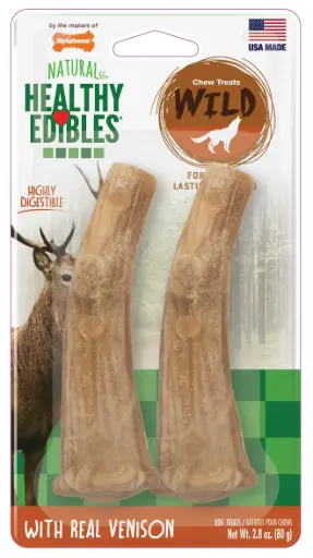 [NAN803TPP] Nylabone HE Dog Snack Wild Cacho Venado 2 Unds 80 gr