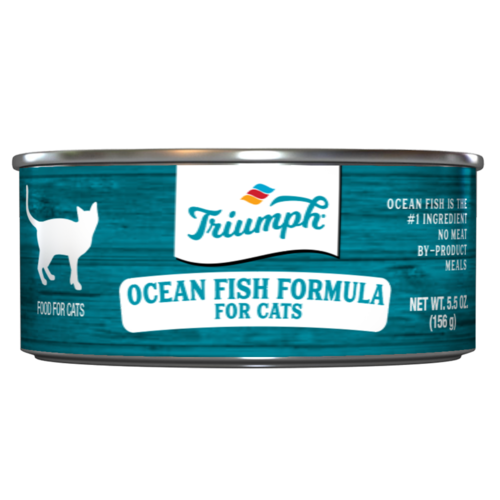 [600326 TRI] TRIUMPH CAT WILD SPIRIT LATA OCEAN FISH - PESCADO OCEANICO 5.5  OZ - 156 GR