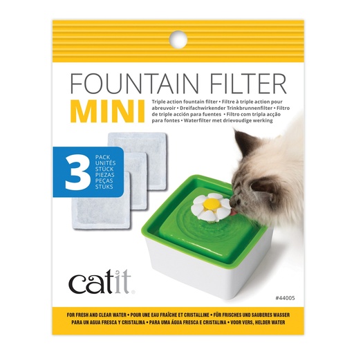 [44005 HAG] CATIT REPUESTO FILTRO PARA FUENTE DE AGUA MINI FLORES 1.5L - 3 UNDS