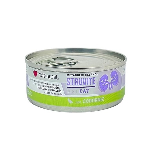 [957800 DI] DISUGUAL CAT STRUVITE DIET - CODORNIZ - LATA POR 85 GR