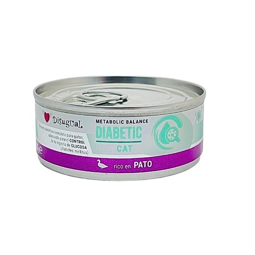 [957862 DI] DISUGUAL CAT DIABETIC DIET - PATO - LATA POR 85 GR