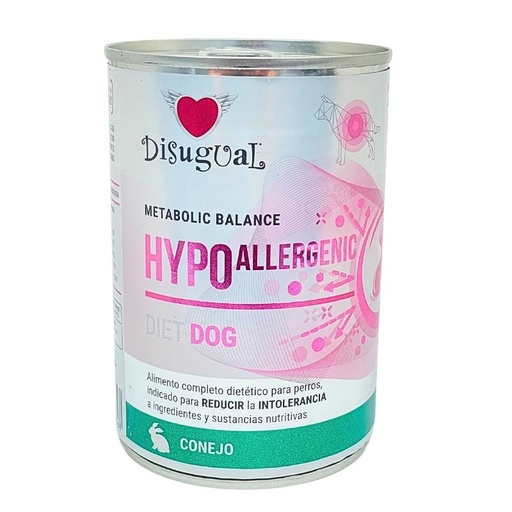 [959194 DI] DISUGUAL DOG HIPOALLERGENIC DIET - CONEJO LATA POR 400 GR