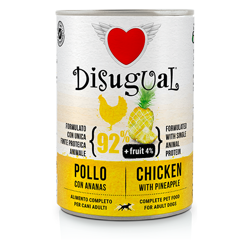 [FRUT405 DI] DISUGUAL DOG FRUIT - POLLO Y PIÑA LATA POR 400 GR