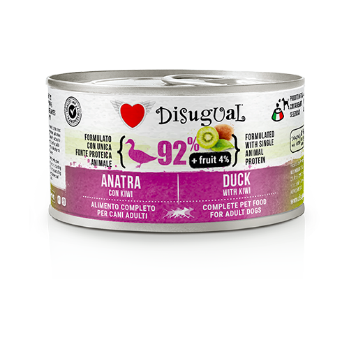 [FRUT102 DI] DISUGUAL DOG FRUIT - PATO Y KIWI LATA POR 150 GR