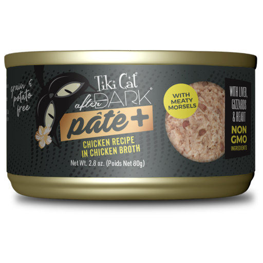 [98950 TIK] TIKI CAT AFTER DARK PATE PLUS - POLLO EN CALDO DE POLLO - 80 GR - LATA