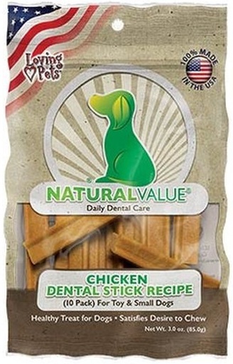 [PROMO 8011 LP] PROMO FECHA CORTA- MAY-02-2026- NATURAL VALUE CHICKEN FLAVOR DENTAL STICKS X 85 GR-