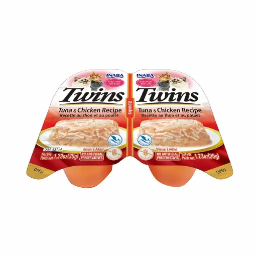 [USA831 IN] INABA CAT - TWINS TUNA & CHICKEN RECIPE 70 gr