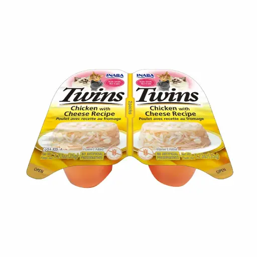 [USA835 IN] INABA CAT - TWINS CHICKEN WITH CHEESE RECIPE 70 gr