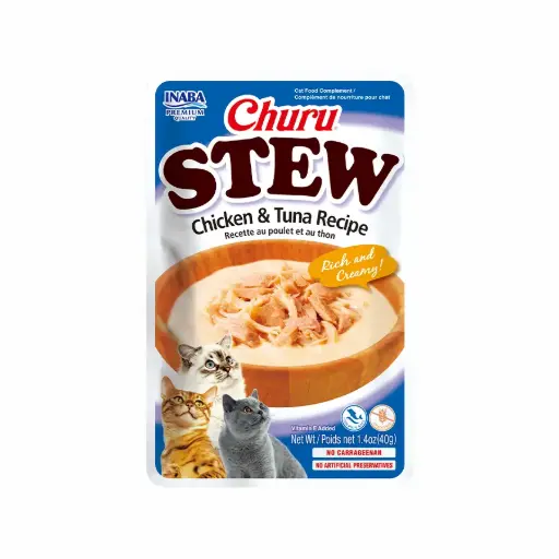 [USA841 IN] INABA CAT - STEW CHICKEN & TUNA RECIPE 40 gr