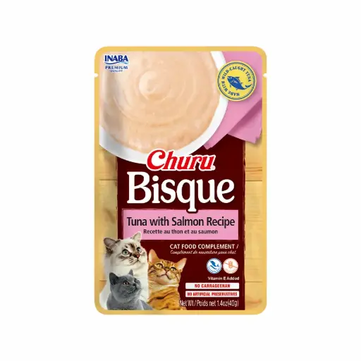 [USA852 IN] INABA CAT - BISQUE TUNA WITH SALMON RECIPE 40 gr