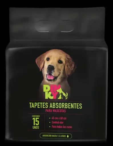 [71989 DIN] DINKY TAPETES DINKY ABSORBENTE PARA MASCOTAS DISP X 15 UND 