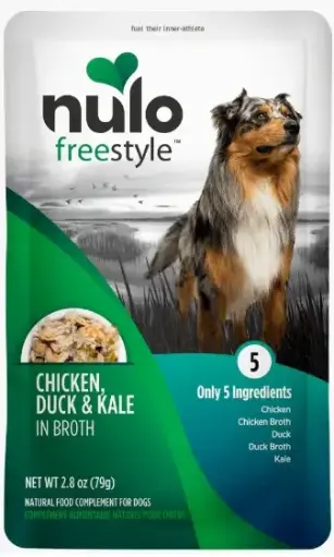 [52PD02 NULO] NULO DOG FS GRAIN FREE MEAL ENHANCER - POUCH POLLO, PATO Y COL RIZADA 79 GR  