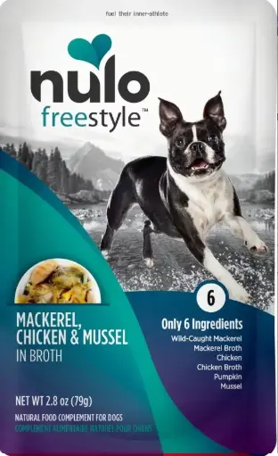 [52PM02 NULO] NULO DOG FS GRAIN FREE MEAL ENHANCER - POUCH PESCADO CABALLA, POLLO Y MEJILLONES 79 GR  