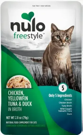 [63PD02 NULO] NULO CAT FS GRAIN FREE MEAL ENHANCER - POUCH POLLO , ATUN, PATO 79 GR  