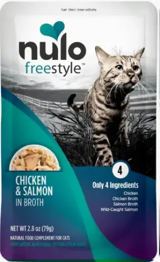[63PS02 NULO] NULO CAT FS GRAIN FREE MEAL ENHANCER - POUCH POLLO Y SALMON 79 GR  
