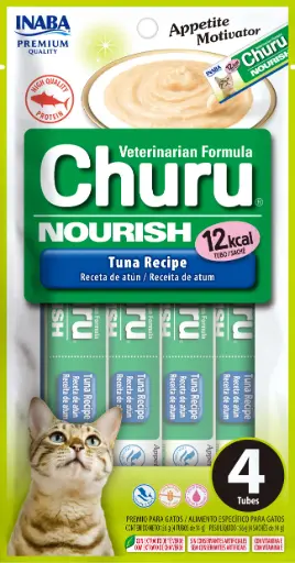 [LVC101 IN] INABA CAT SNACK CHURU VET NOURISH 4P - ATUN