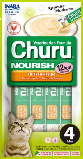 [LVC102 IN] INABA CAT SNACK CHURU VET NOURISH 4P - POLLO