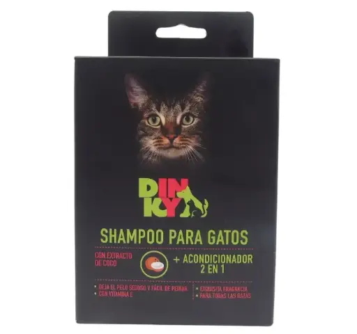 [8226 DIN] DINKY SHAMPOO 2 EN1  GATO DISP X 12 SACHET