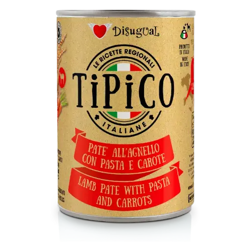 [TPCO401 DI] DISUGUAL DOG TIPICO -CZONA SARDEGNA CORDERO LATA 400 GR 