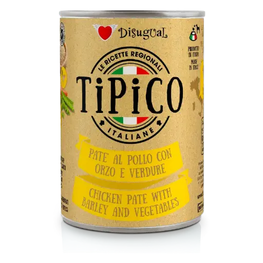 [TPCO406 DI] DISUGUAL DOG TIPICO - ZONA LAZIO POLLO LATA 400 GR 
