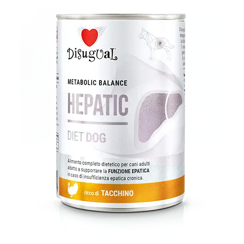 [DTES091 DI] DISUGUAL DOG HEPATIC DIET - PAVO LATA POR 400 GR