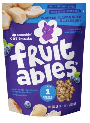 [849 FB] FRUITABLES CAT SNACK POLLO Y ARANDANOS  70GR